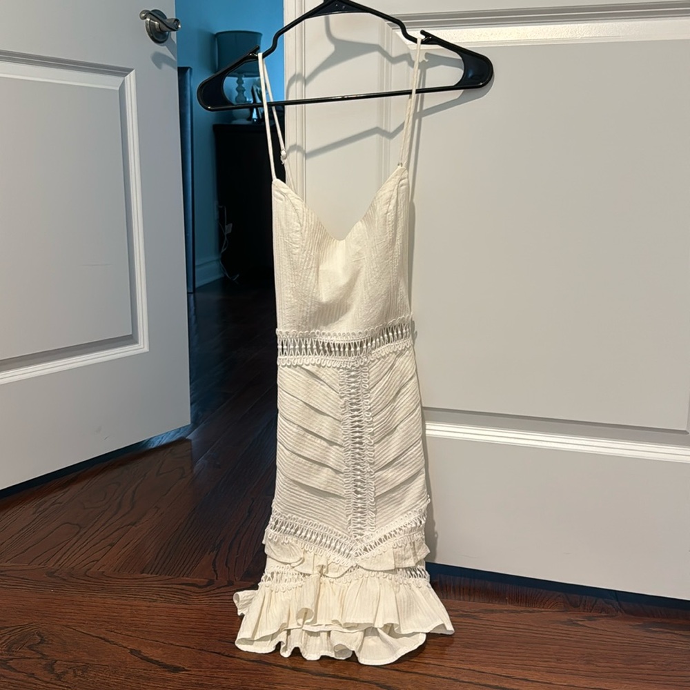 Shirt white dress, worn once